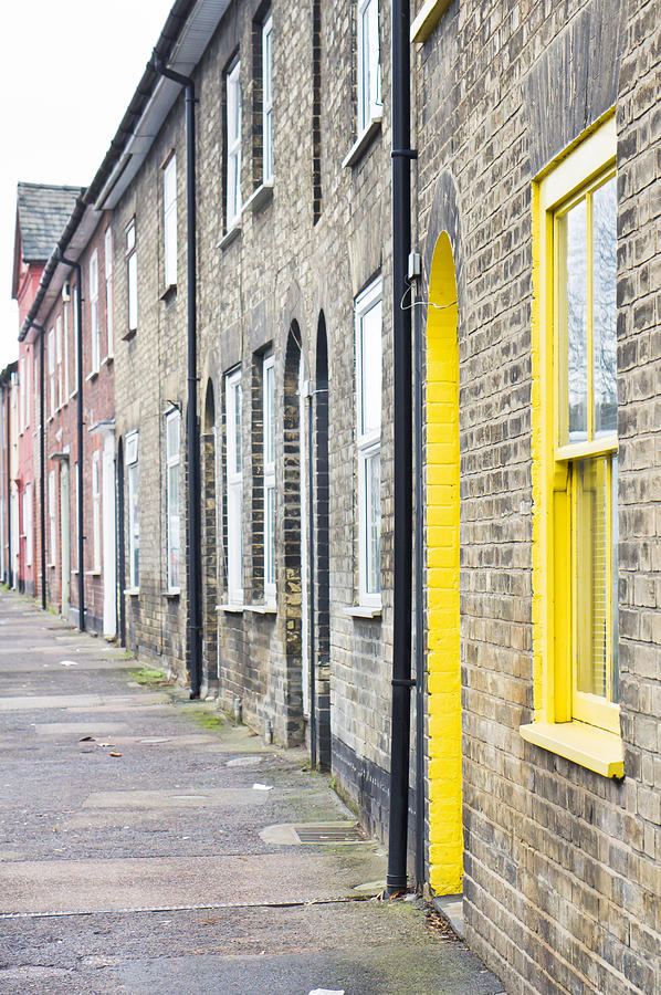 Architecture Photograph - Yellow door #3 by Tom Gowanlock
