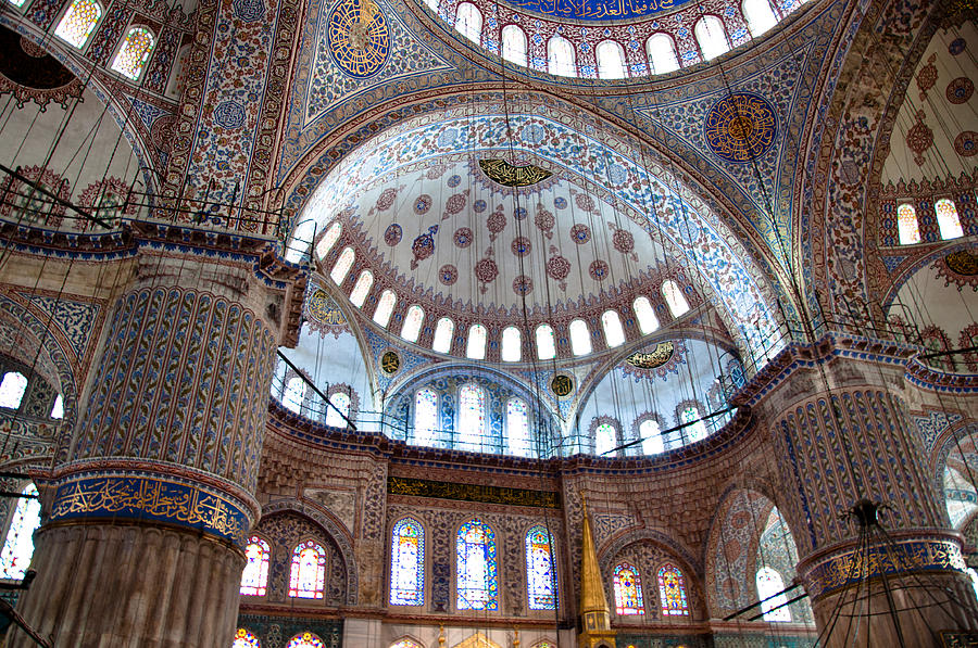Greek Photograph - Yeni Camii mosque in Istanbul - Turkey #3 by Frank Gaertner