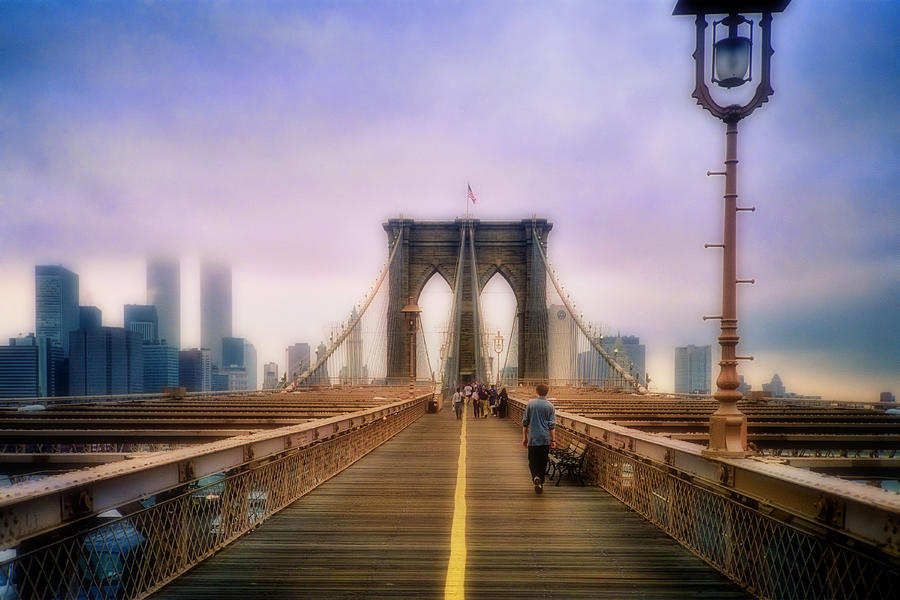 Brooklyn Bridge Photograph - Yesteryear by Joann Vitali