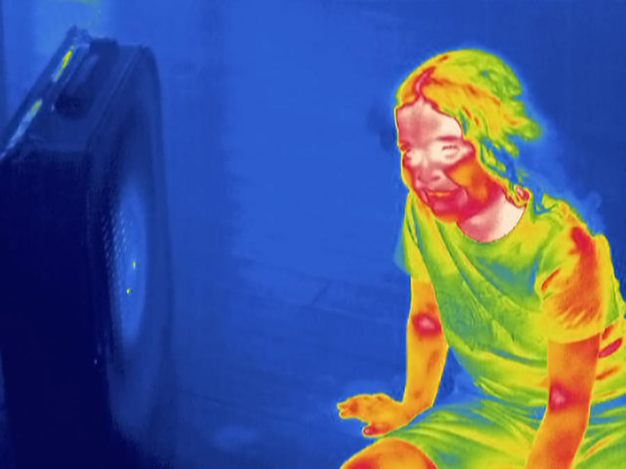 Young Girl, Thermogram #3 Photograph by Science Stock Photography