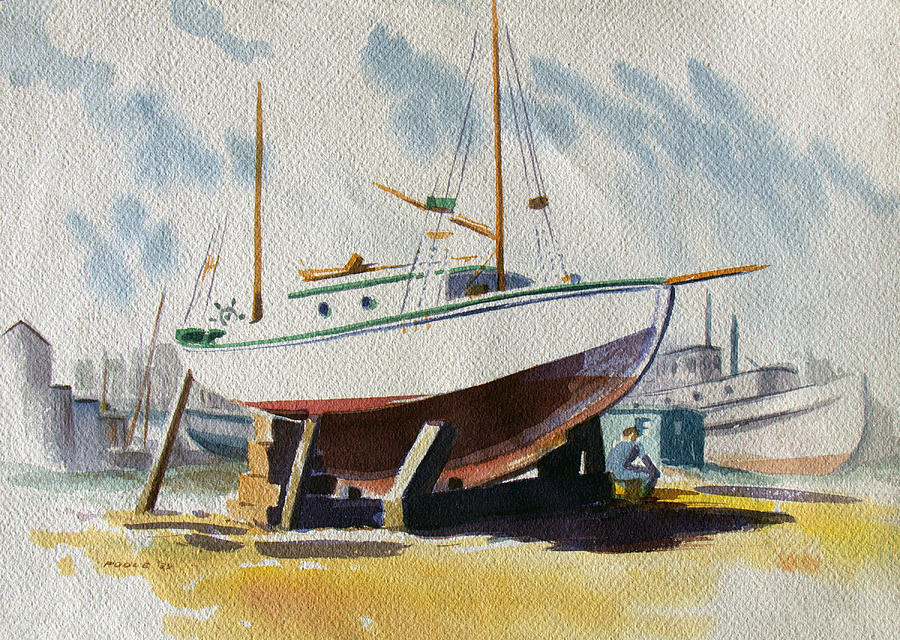 The Shipyard by Frank Edward Poole The Shipyard by Frank Edward Poole