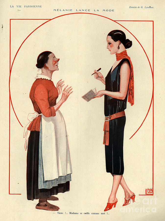 France Drawing - 1920s France La Vie Parisienne Magazine #303 by The Advertising Archives