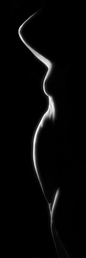 Black And White Photograph - 3044 Infinity Line a nude by Chris Maher 1 to 3 Ratio by Chris Maher