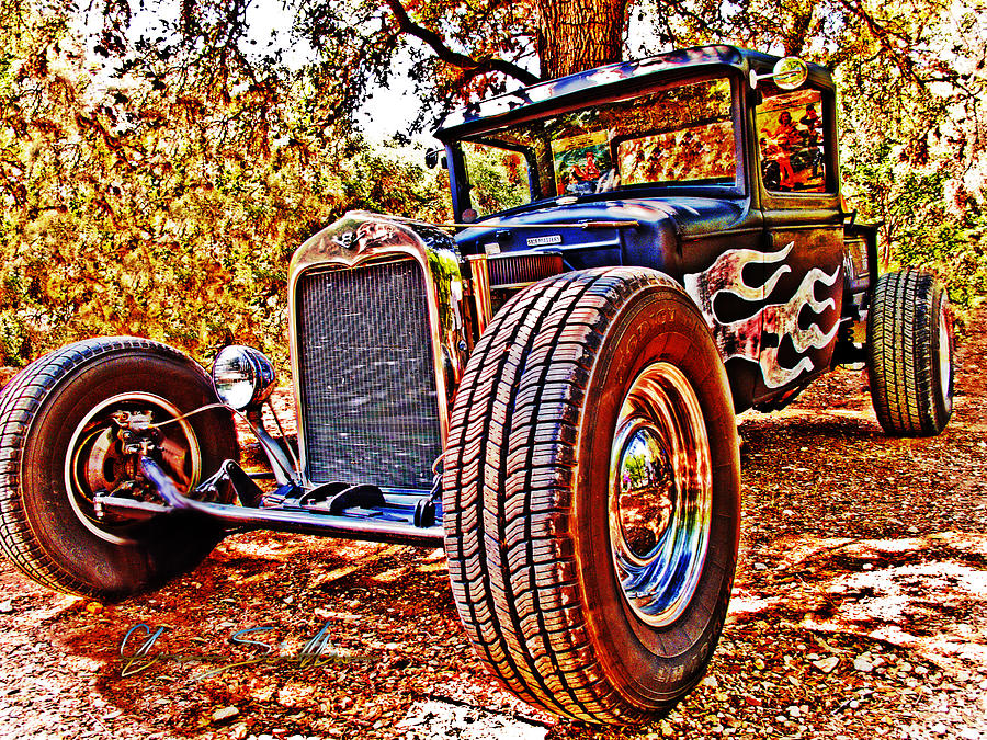 31 Ford Rat Rod Pickup Photograph by Chas Sinklier