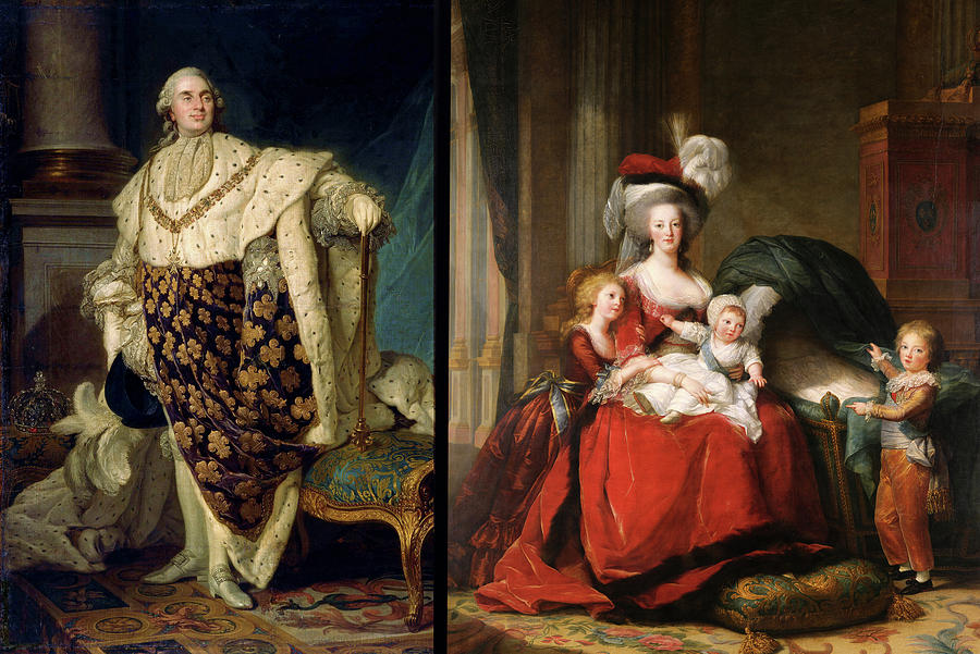 Image of King Louis XVI of France, costume of 1776 with sash