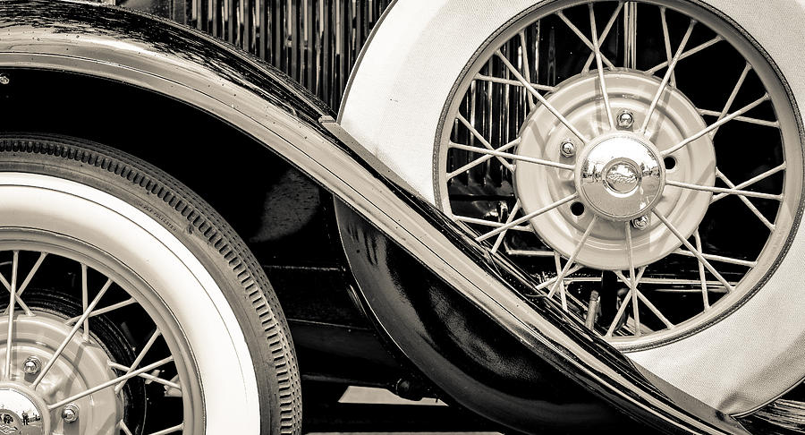 31 Model A Wheels Photograph