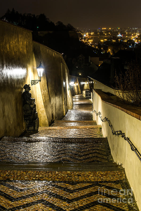 Prague by night #31 Photograph by Jorgen Norgaard