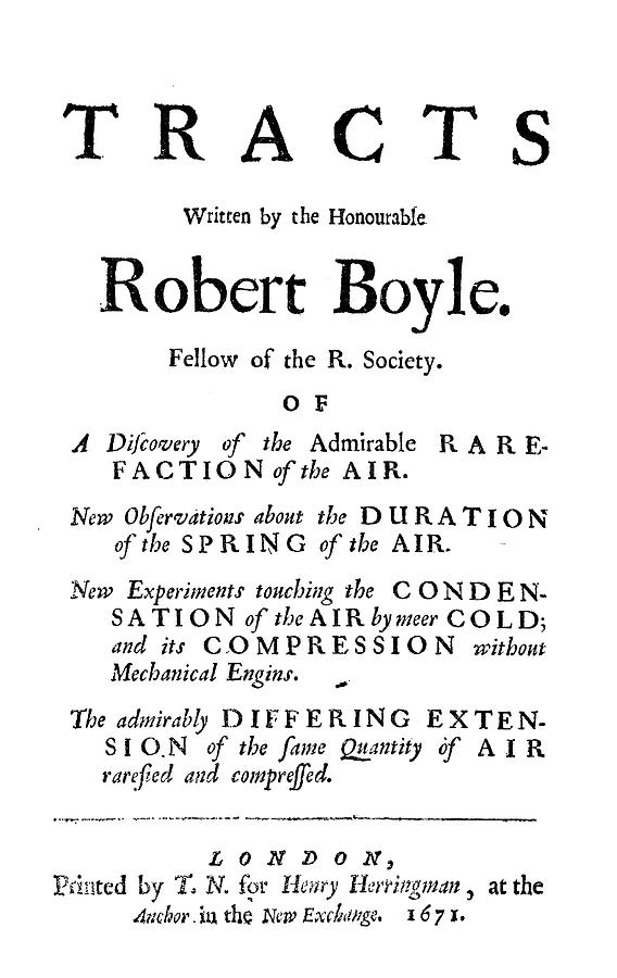Robert Boyle (1627-1691) #31 Painting by Granger