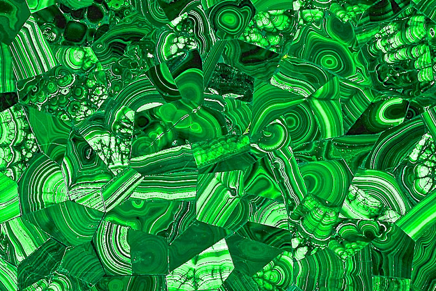 Vibrant Green Malachite Bits and Bobs Photograph by Debra Amerson