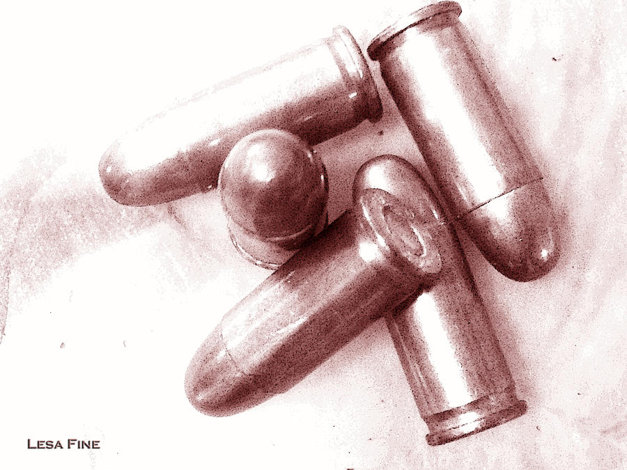 Bullet Art - 32 Caliber Bullets_1 Photograph by Lesa Fine