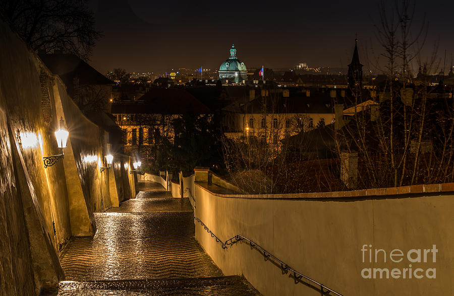 Prague by night #32 Photograph by Jorgen Norgaard
