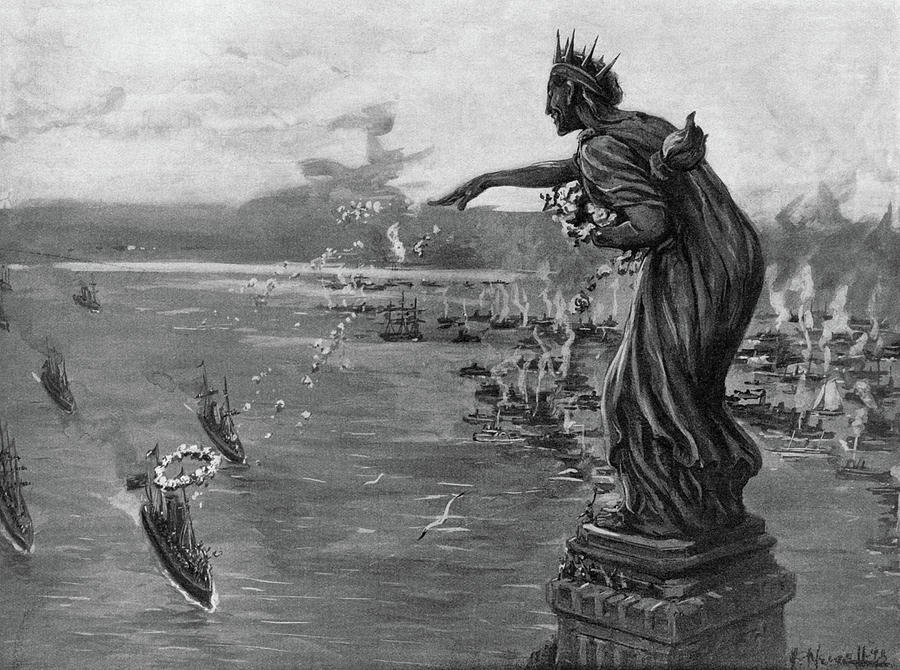 Statue Of Liberty Drawing - Spanish-american War, 1898 #32 by Granger