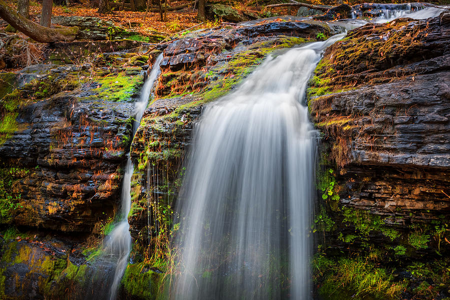 Waterfalls George W Childs National Park Painted  #32 Photograph by Rich Franco