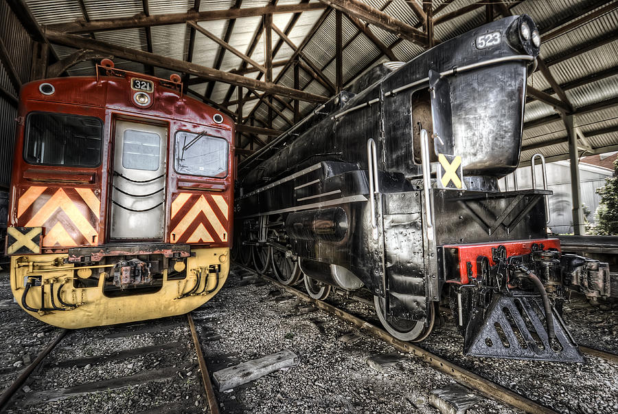Train Photograph - 321 And 523 by Wayne Sherriff