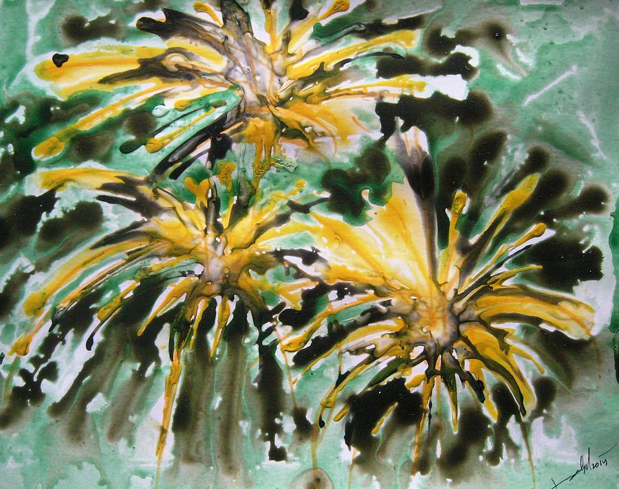 Zenmoksha Flowers Painting