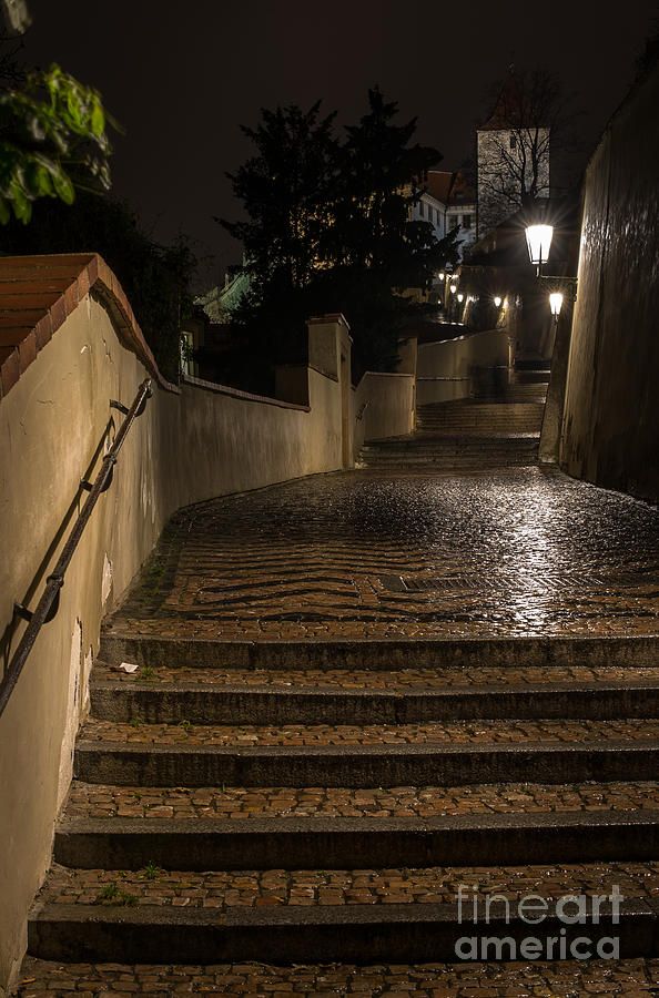 Prague by night #33 Photograph by Jorgen Norgaard