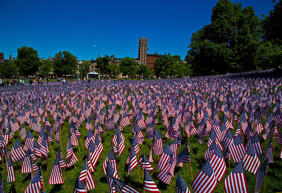 33 Thousand American Flags Photograph by John Hoey