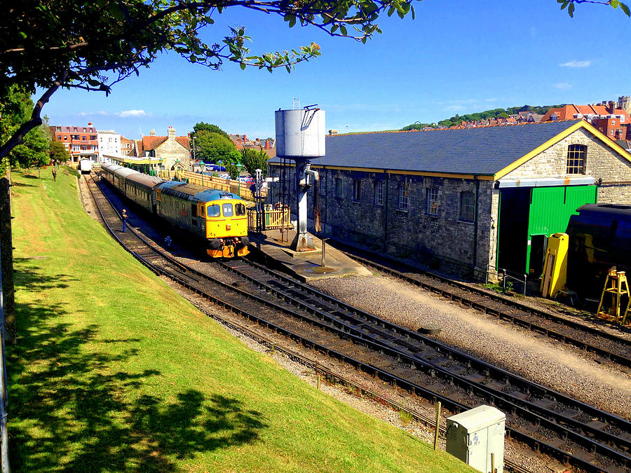 BR Class 33 33202 Diesel Dennis G Robinson at Swanage Station Photograph by Gordon James