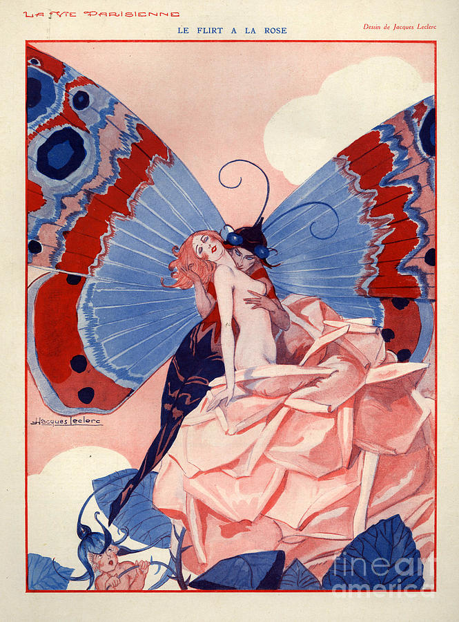 France Drawing - 1920s France La Vie Parisienne #34 by The Advertising Archives