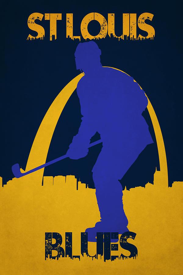 St Louis Blues Player Shirt T-Shirt by Joe Hamilton - Fine Art America