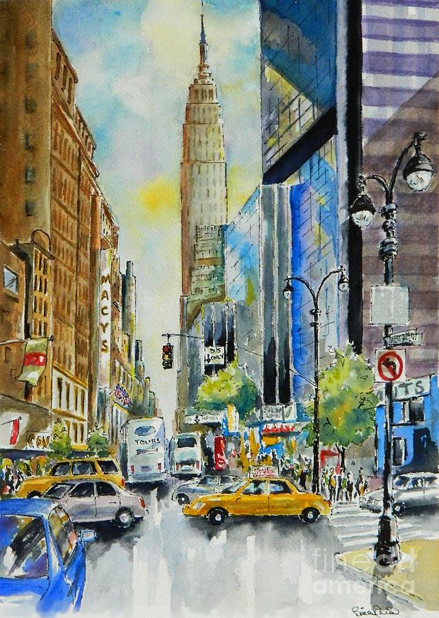New York City Painting - 34th St. and 8th Ave by William Reed