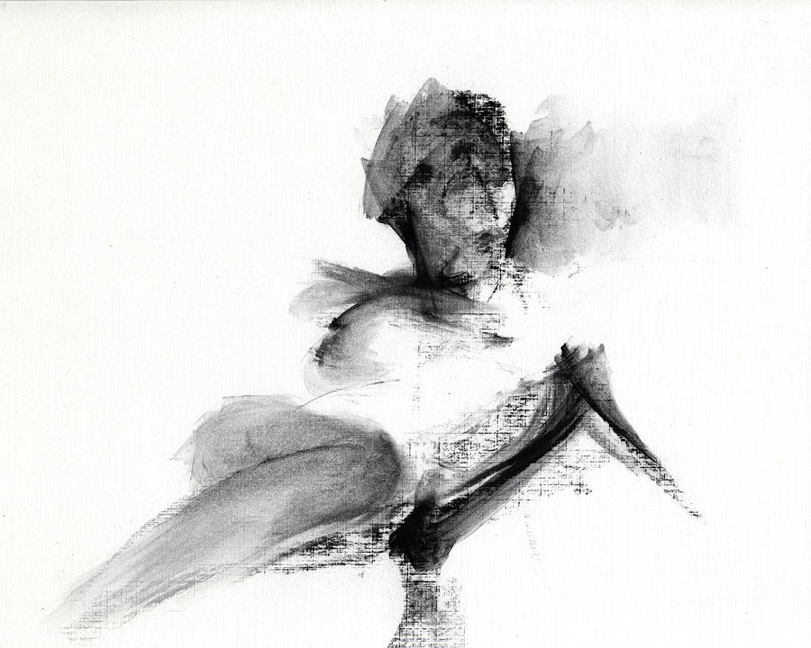 Black And White Drawing - Untitled #318 by Chris N Rohrbach