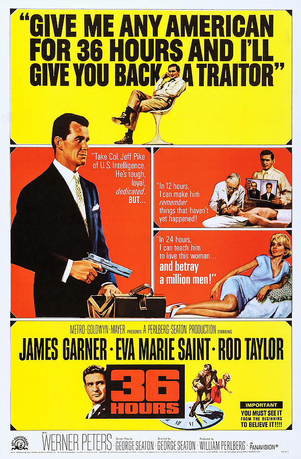 Movie Photograph - 36 Hours, Us Poster Art, Rod Taylor by Everett