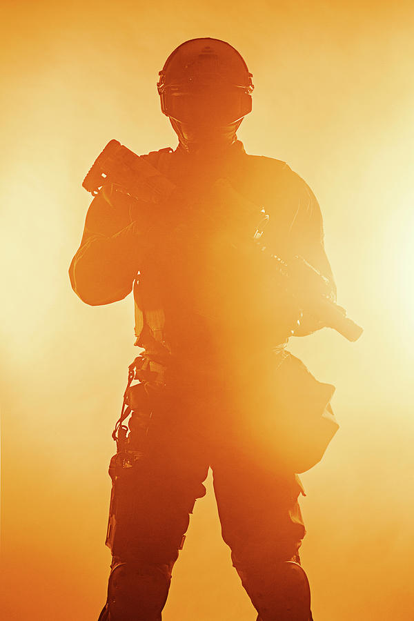 Studio Shot Of Swat Police Special #36 Photograph by Oleg Zabielin