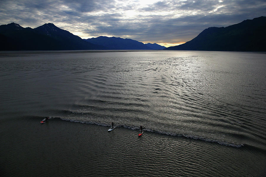 Feature - Bore Tide Surfing In Alaska #37 Photograph by Streeter Lecka