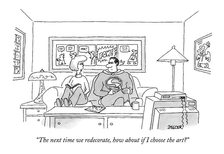 The Next Time We Redecorate Drawing by Jack Ziegler
