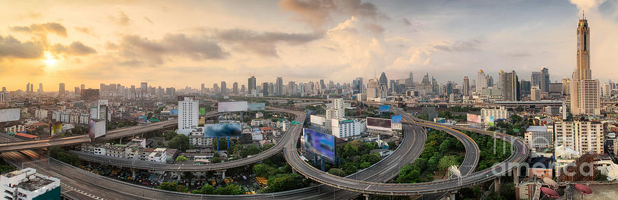 Bangkok City Photograph By Anek Suwannaphoom - Fine Art America