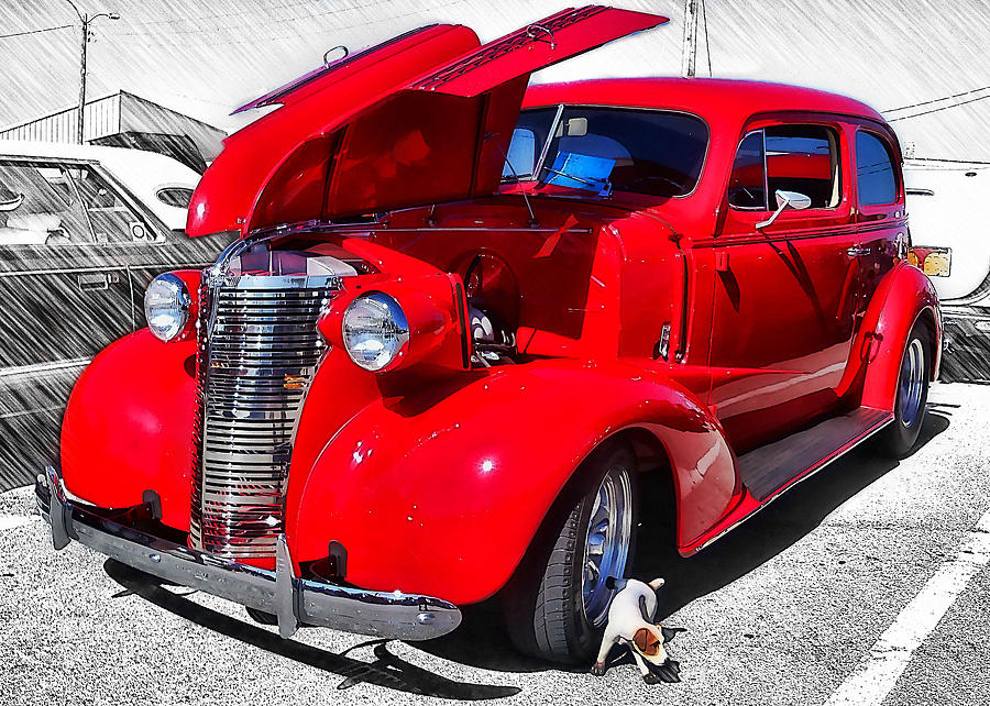 38 Chevy Hot Rod #38 Photograph by Vic Montgomery