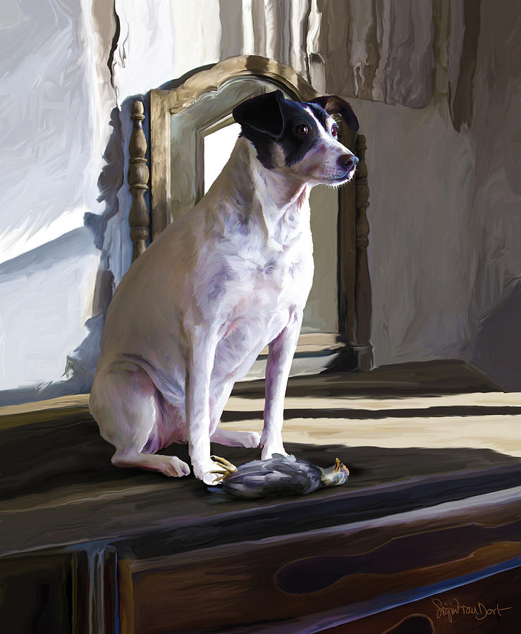 Dog Digital Art - 38. Ugly Dog by Sigrid Van Dort Dog Digital Art - 38. Ugly Dog by Sigrid Van Dort