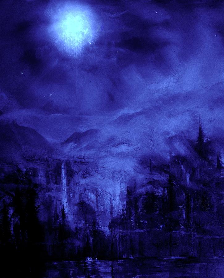 Nocturne Painting - Cosmic Light Series #39 by Len Sodenkamp