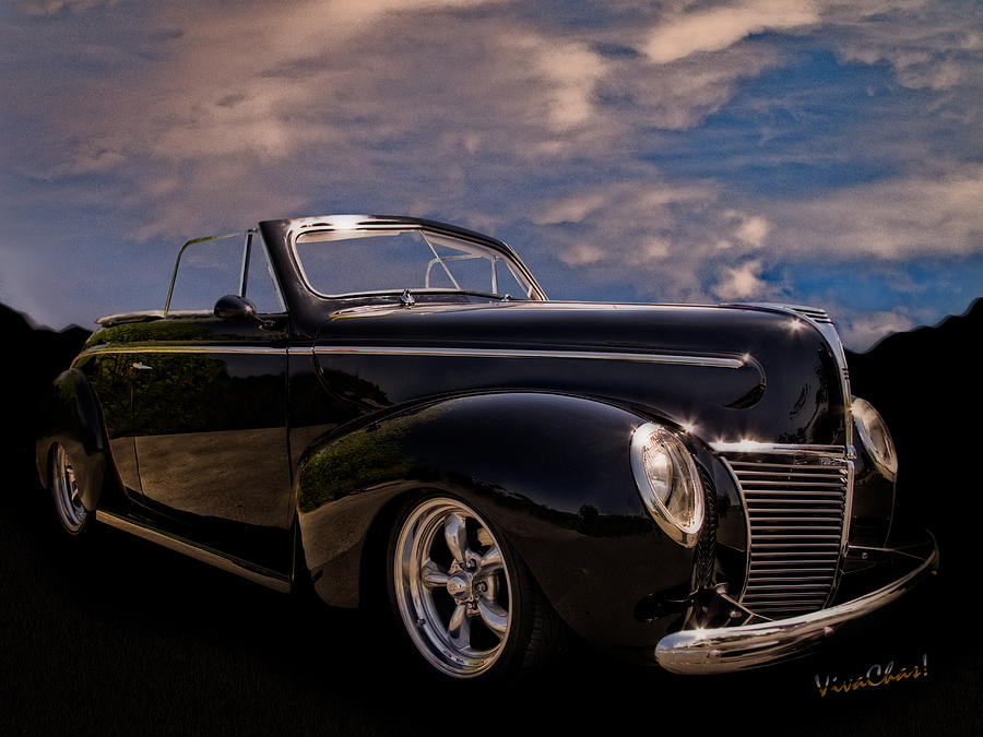39 Mercury Convertible Photograph by Chas Sinklier