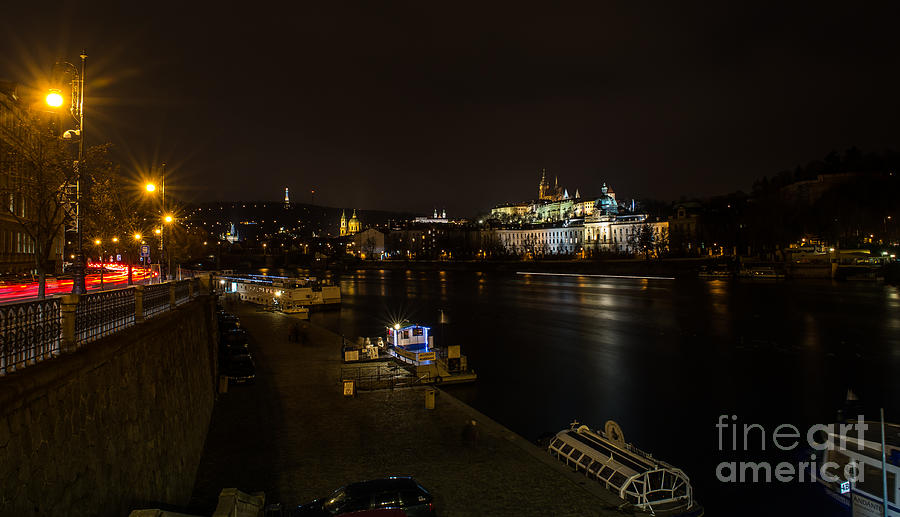 Prague by night #39 Photograph by Jorgen Norgaard