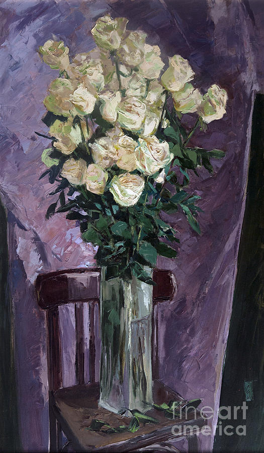 39 Roses Painting by Sergey Sovkov