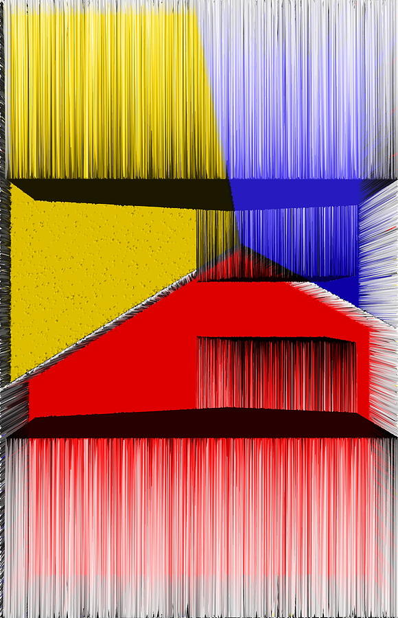 Primary Colors Digital Art - 3D Abstract 1 by Angelina Tamez