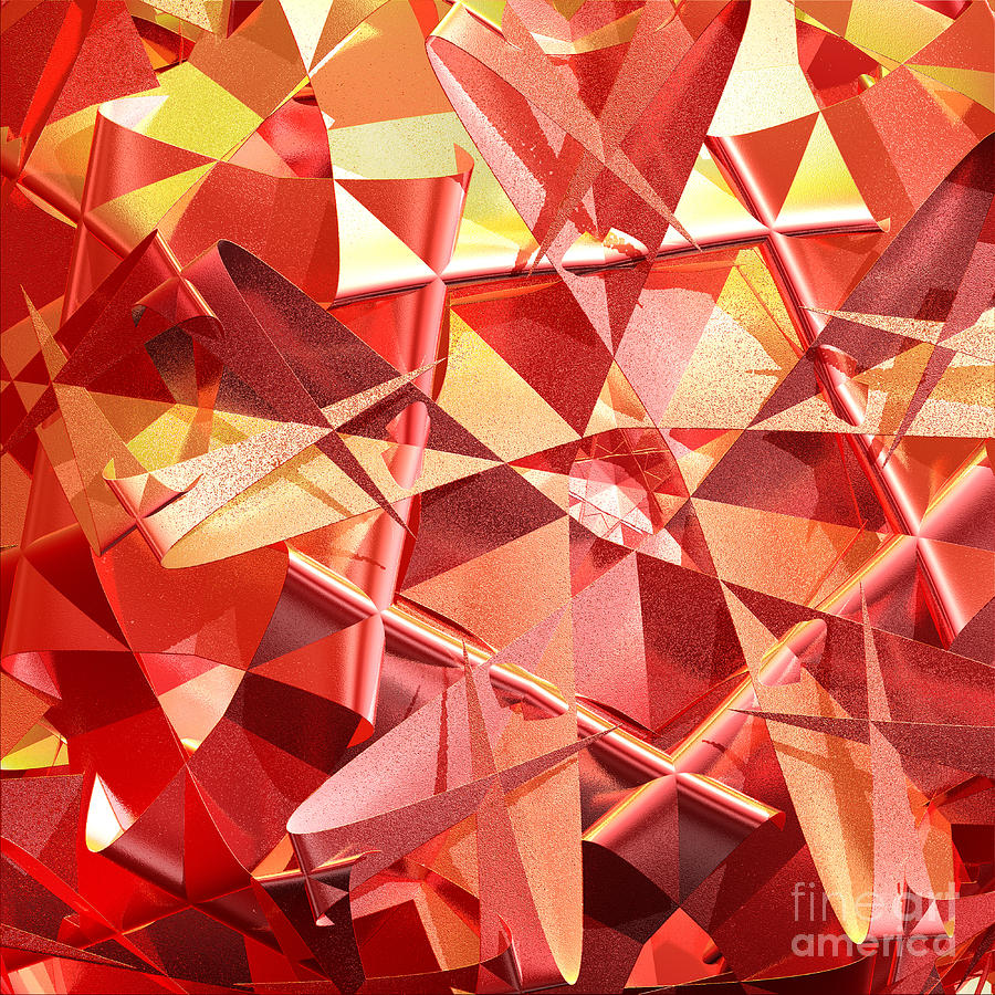 3D folded abstract Digital Art by Gaspar Avila