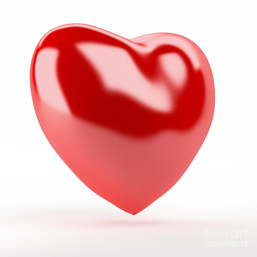 3d Glossy Shiny Heart Photograph by Tuimages | Fine Art America