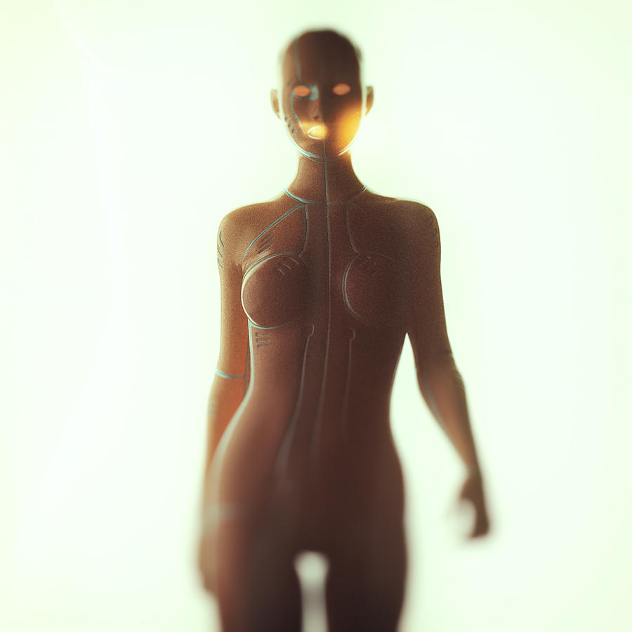 3D image of a cyborg Photograph by Matjaz Slanic