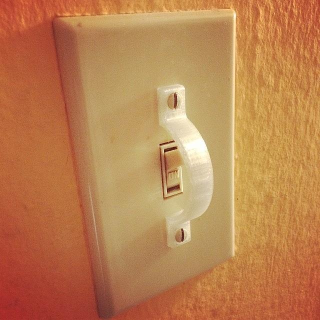 3d Printed A Light Switch Guard Photograph by Sweet John Muehlbauer
