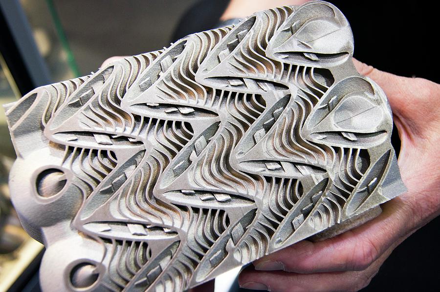 3d Printed Aircraft Component. Photograph by Mark Williamson/science Photo Library