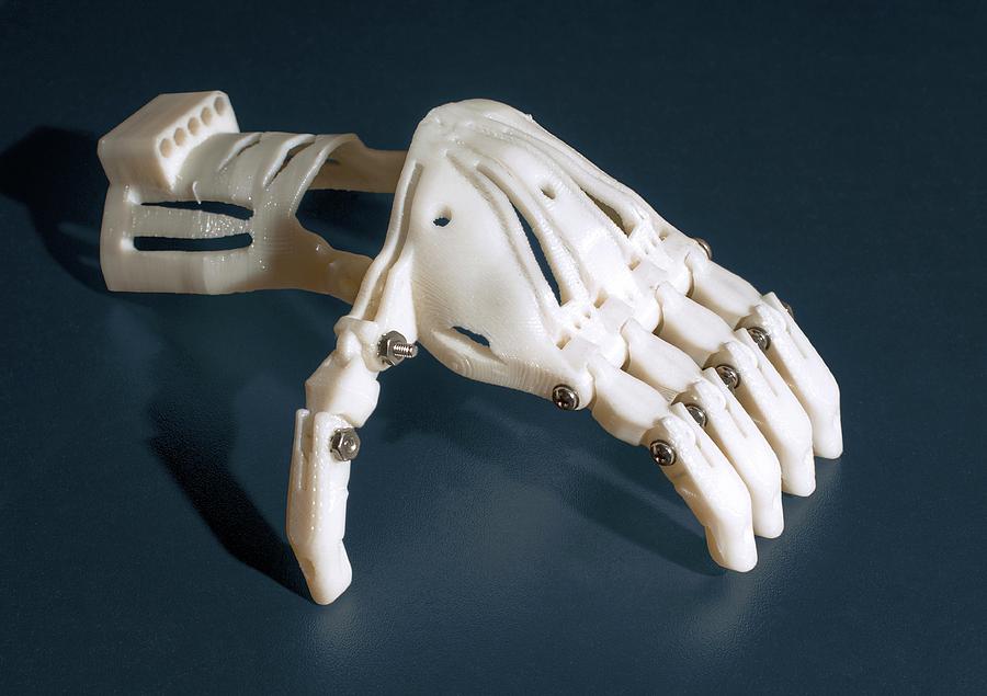 Still Life Photograph - 3d Printed Prosthetic Hand by Michael J. Ermarth/food & Drug Administration