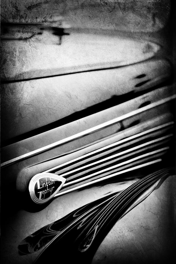 1938 Lincoln-Zephyr Convertible Coupe Side Emblem #4 Photograph by Jill Reger