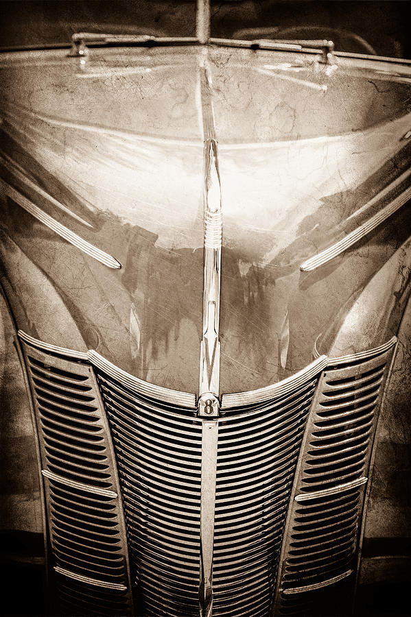 1940 Ford Deluxe Coupe Grille #4 Photograph by Jill Reger