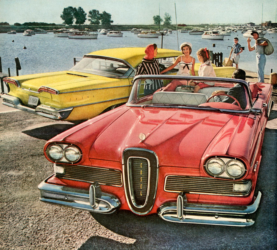 1950s Usa Ford Magazine Advert Detail Photograph by The ...