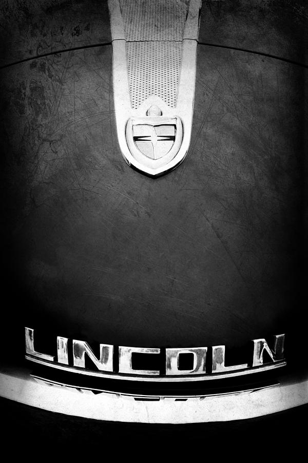 1955 Lincoln Indianapolis Boano Coupe Emblem #4 Photograph by Jill Reger