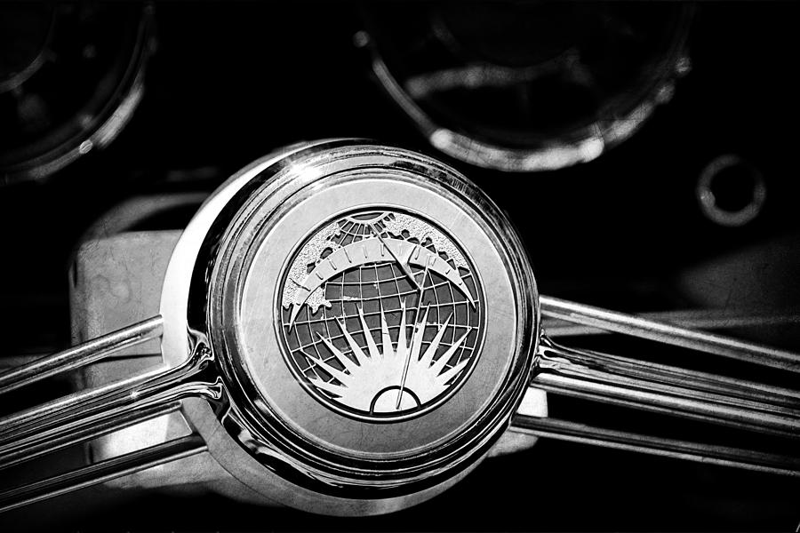 1956 Rometsch Beeskow Sports Cabriolet Volkswagen VW Steering Wheel #4 Photograph by Jill Reger