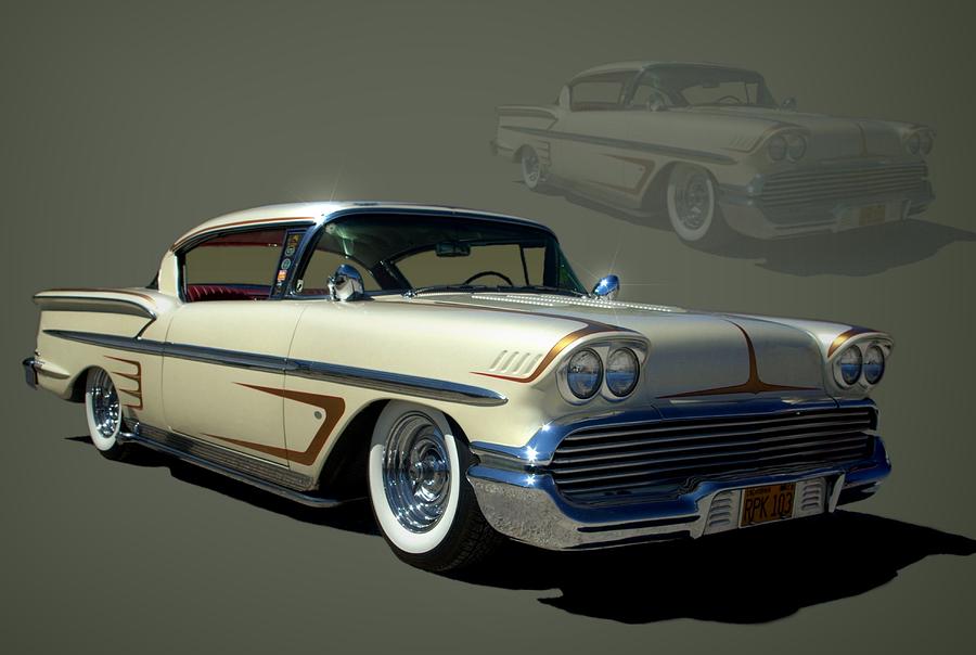 1958 Chevrolet Impala #2 Photograph by Tim McCullough